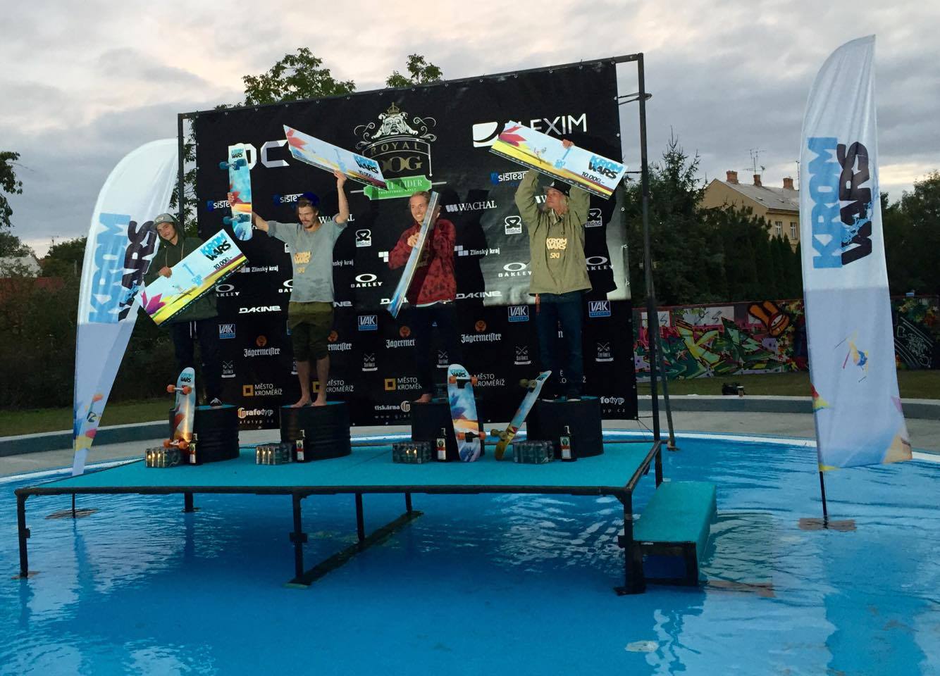 1st SKI JIB - František Hořejší (CZE), 1st SNB JIB - Darek Bergmann (CZE), 1st WAKE - Flrian Merkle (AUT), 1st SKI BIG AIR - Szczepan Karpiel (POL)
